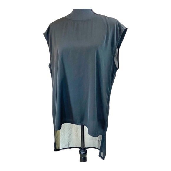 Halogen high low black blouse - Picture 5 of 5